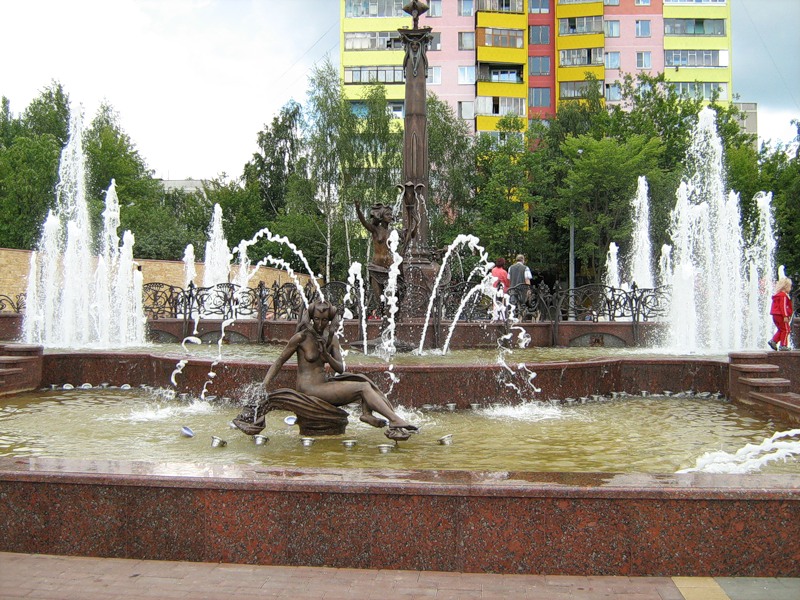 Один из множества фонтанов города